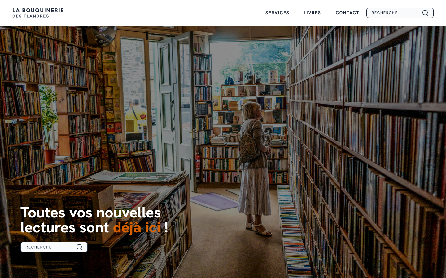 capture d'écran du hero header retravaillé